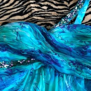 Multicolor evening dress